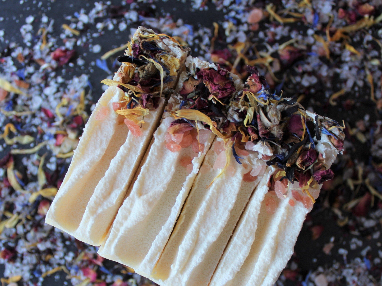 Citrus Salt soap bar in use — natural citrus salt handmade soap Canada