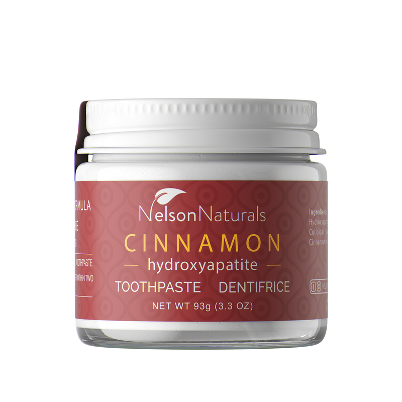 Nelson Naturals Cinnamon toothpaste with hydroxyapatite — natural zero waste toothpaste Canada