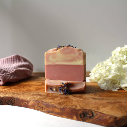 Pink Lemonade soap bar packaging — eco-friendly natural soap