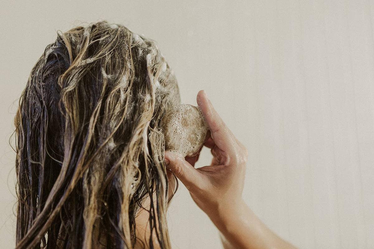 TANIT solid shampoo bar lifestyle — sustainable hair care Canada