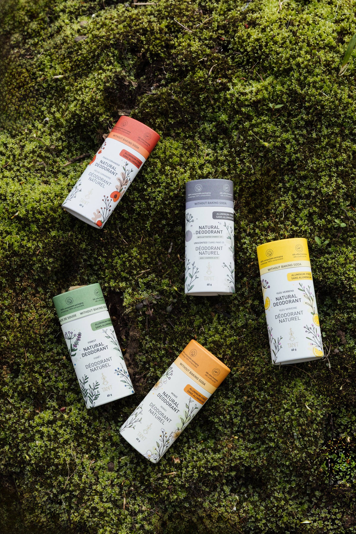 TANIT Forest solid deodorant close-up — natural aluminum-free deodorant