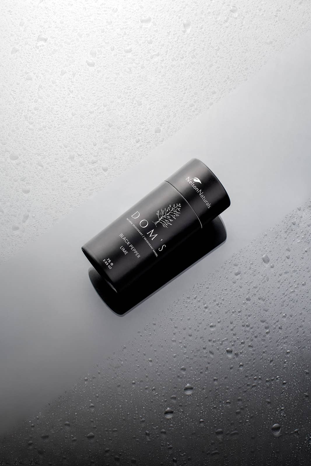 Black Pepper Lime Deodorant Stick close-up — natural plastic-free deodorant