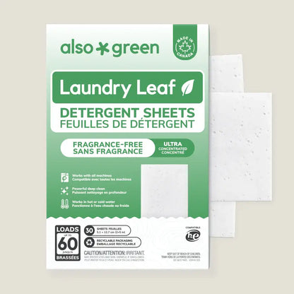 Also Green Fragrance Free Laundry Detergent Sheets — natural unscented laundry sheets Canada