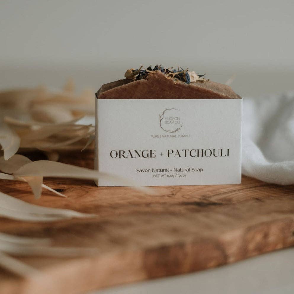 Hudson Soap Co Orange Patchouli natural soap bar — handmade natural soap Canada