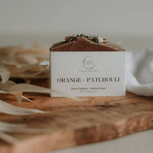 Hudson Soap Co Orange Patchouli natural soap bar — handmade natural soap Canada