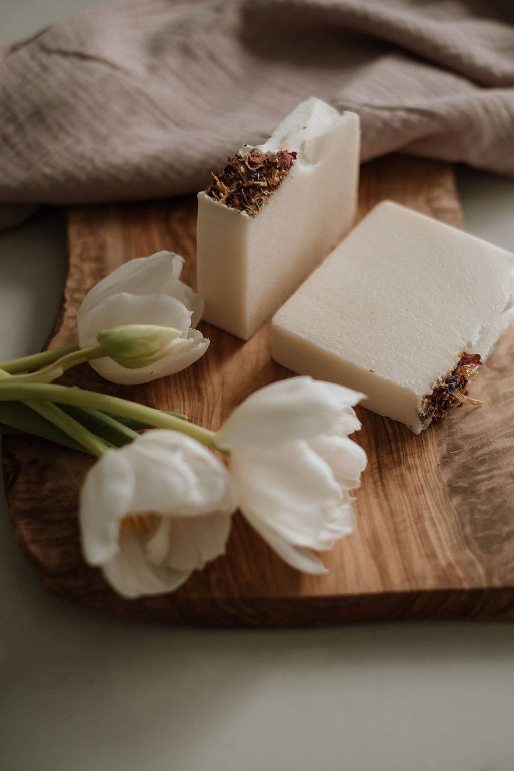 Citrus Salt soap bar close-up — natural salt exfoliating handmade soap