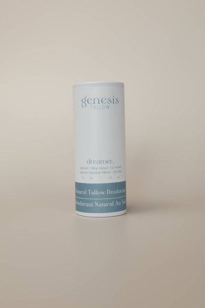 Genesis Tallow Deodorant Dreamer — natural aluminum-free tallow deodorant Canada