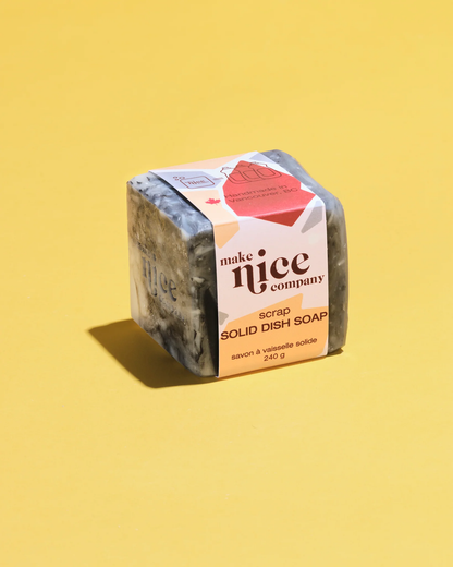 Make Nice Company Scrap Solid Dish Soap — natural zero waste dish soap Canada