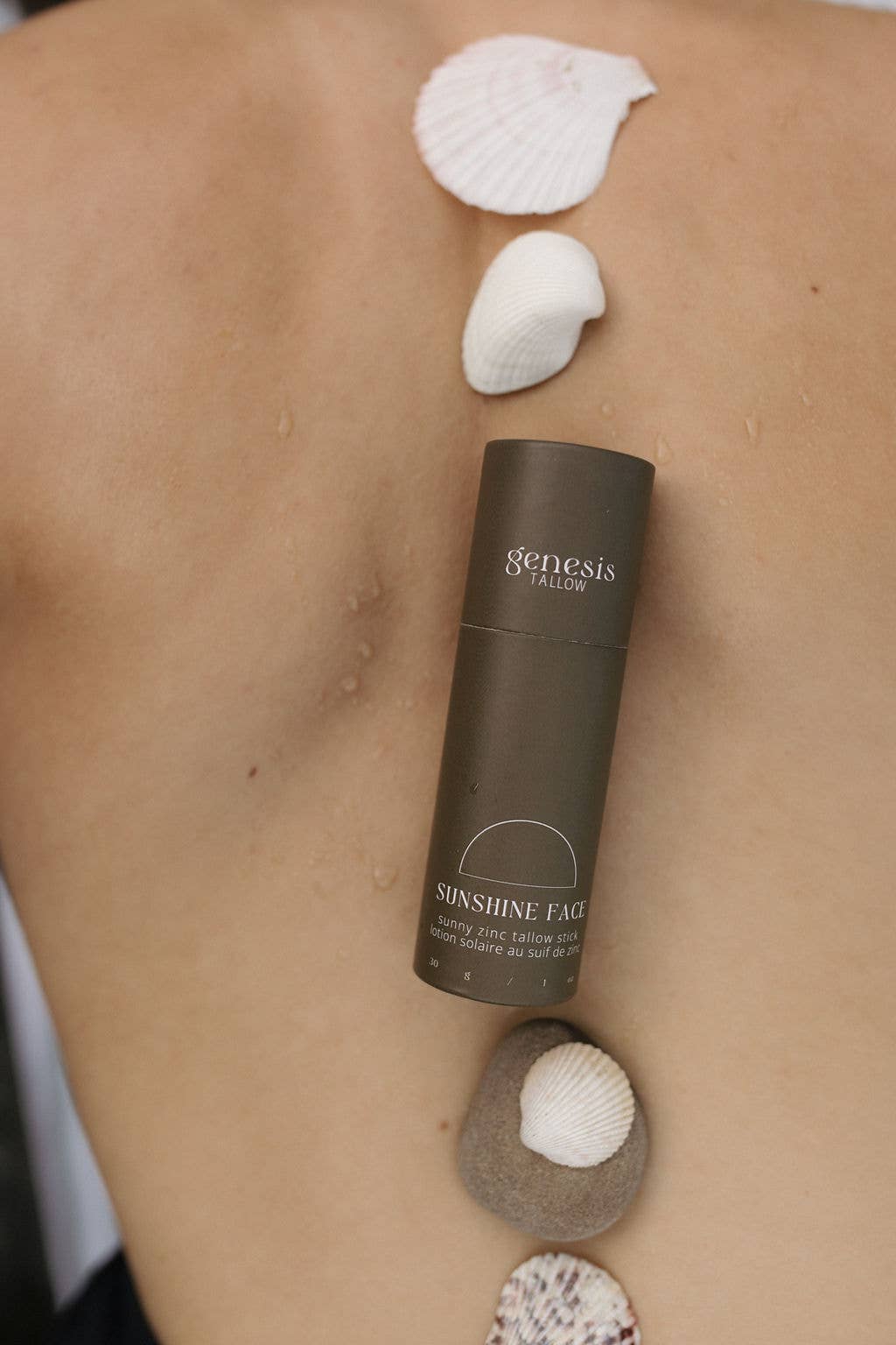 Genesis Tallow Tinted Sun Balm zinc tallow stick — natural reef-safe sunscreen Canada