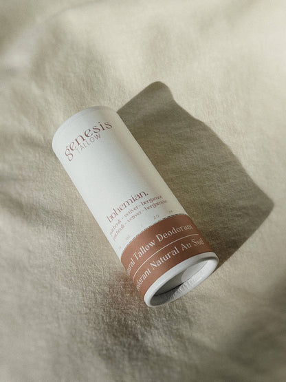 Tallow Deodorant Bohemian packaging — eco-friendly natural deodorant Canada