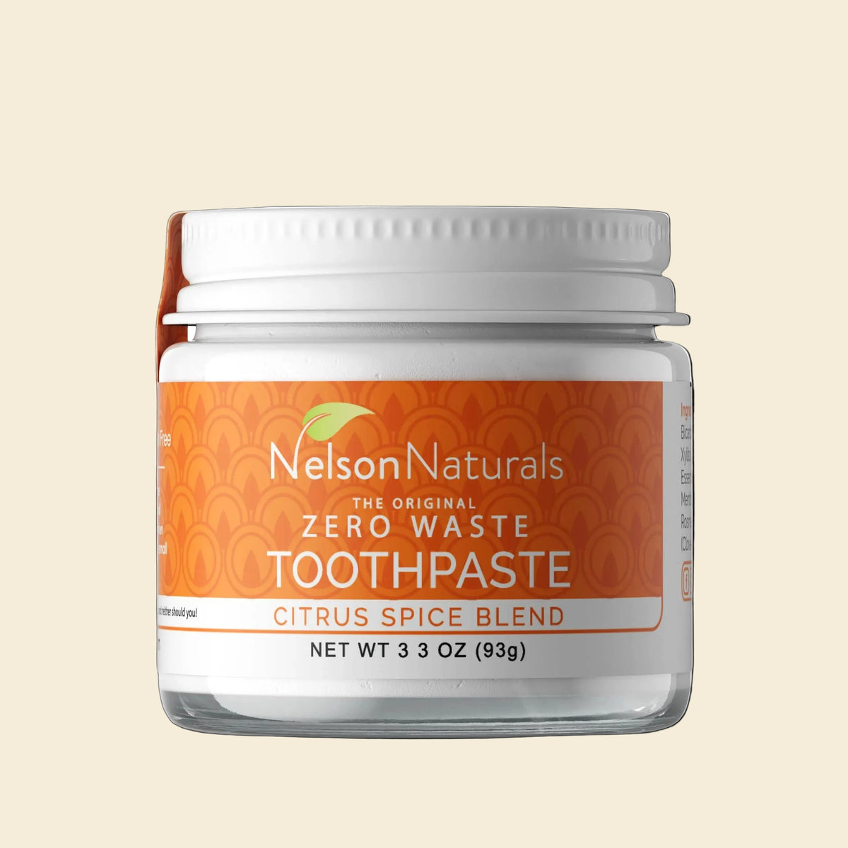 Nelson Naturals Citrus Spice Blend Zero Waste toothpaste — natural plastic-free toothpaste Canada