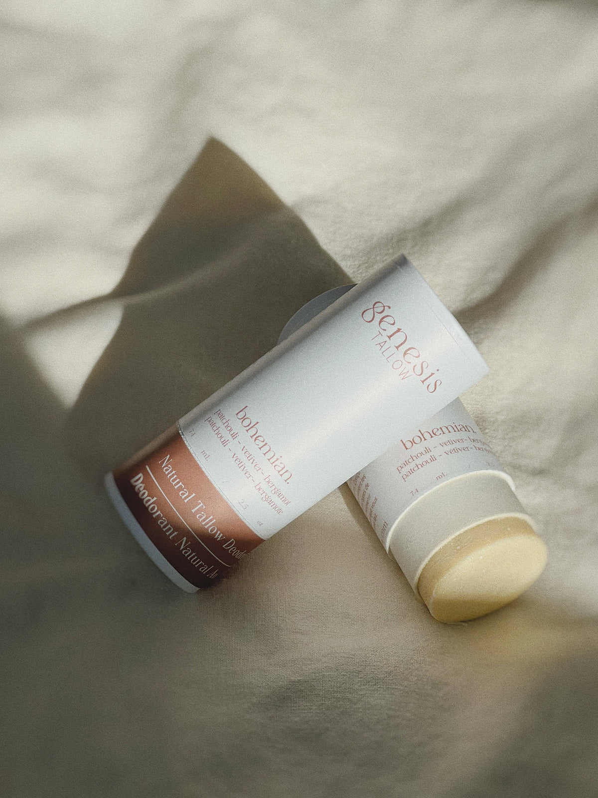 Tallow Deodorant Bohemian texture — natural tallow aluminum-free deodorant
