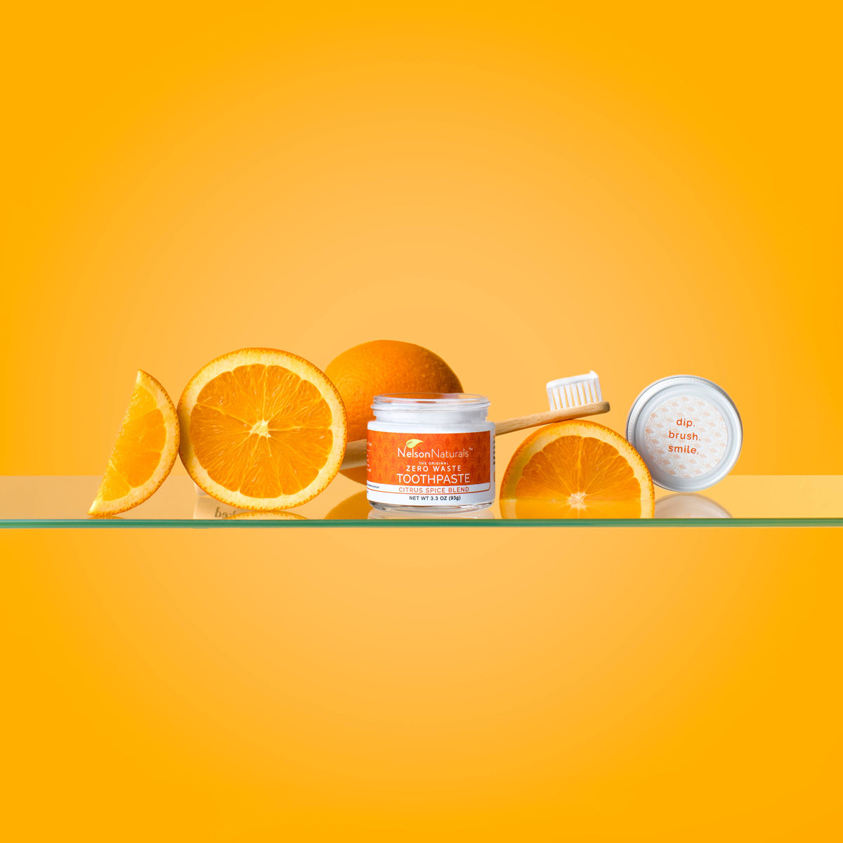 Citrus Spice Blend toothpaste close-up — natural zero waste dental care