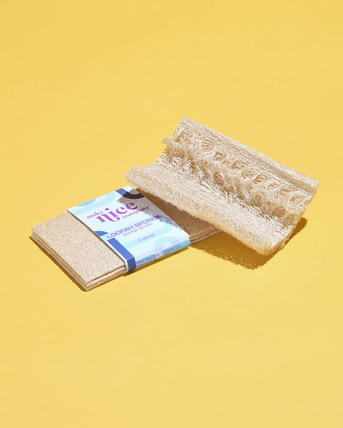 Loofah Sponge close-up — natural plastic-free kitchen scrubber Canada