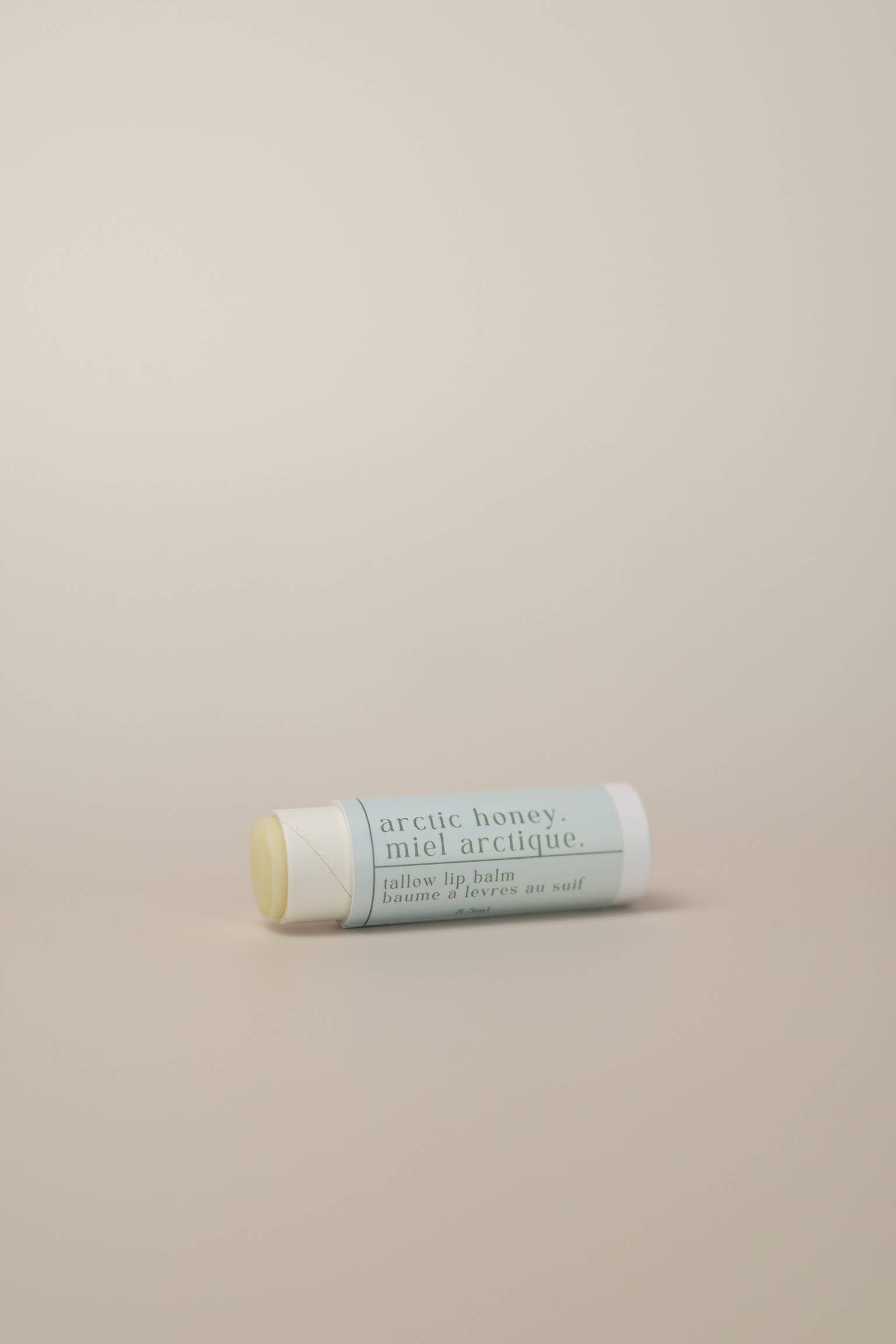 Tallow Lip Balm close-up — natural honey peppermint lip balm