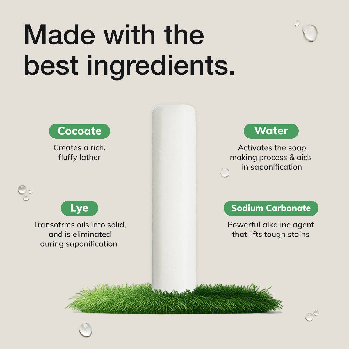 Fabric Stain Remover Stick texture — natural eco-friendly stain remover