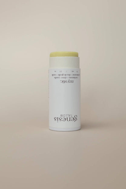 Tallow Deodorant Mystic close-up — natural plastic-free deodorant