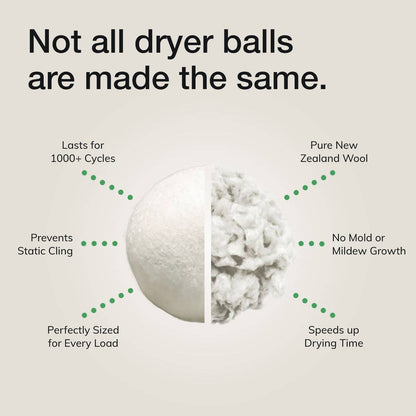 Wool Dryer Balls lifestyle — natural zero waste dryer balls Canada