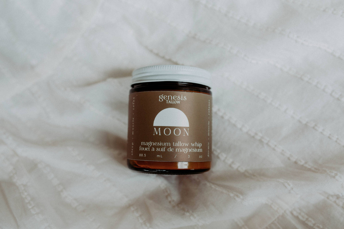 Genesis Tallow Vanilla Body Cream Moon Magnesium Tallow Whip — natural body moisturizer Canada
