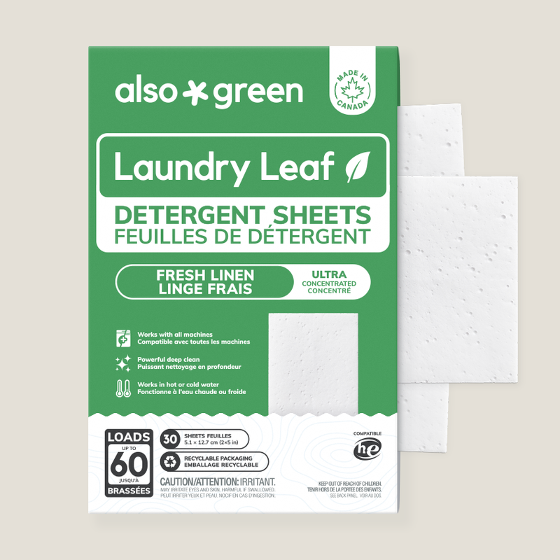 Fragrance Free Laundry Sheets packaging — natural plastic-free unscented laundry detergent