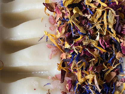 Citrus Salt soap bar detail — handmade natural exfoliating soap