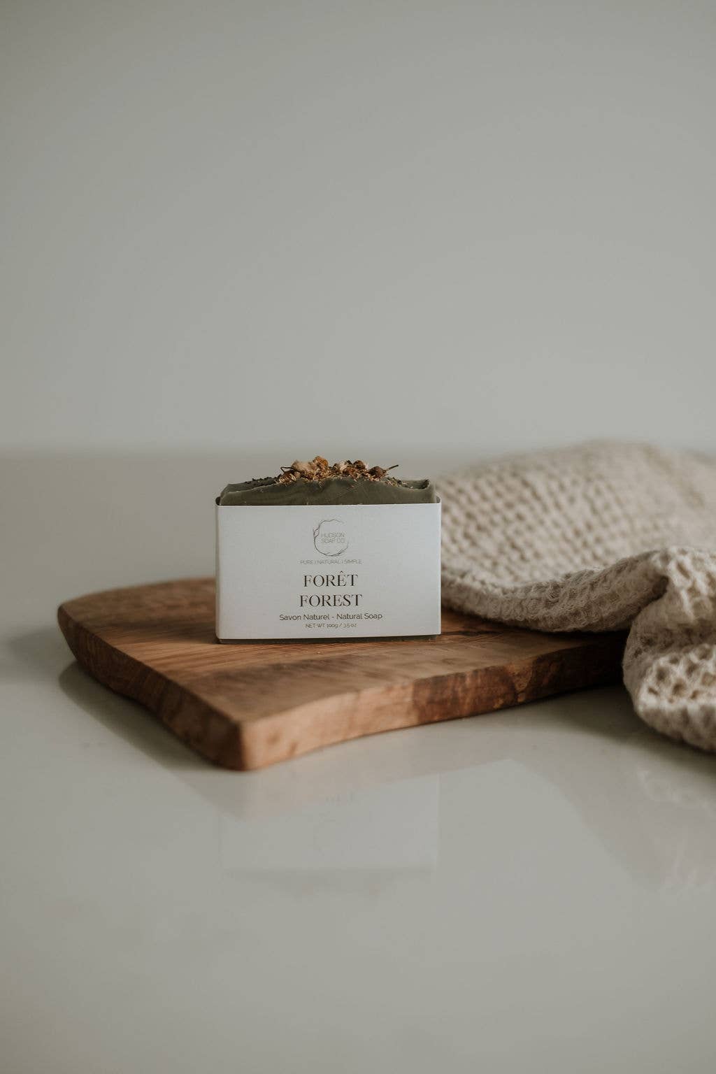 Forest soap bar lifestyle — natural handmade soap Canada