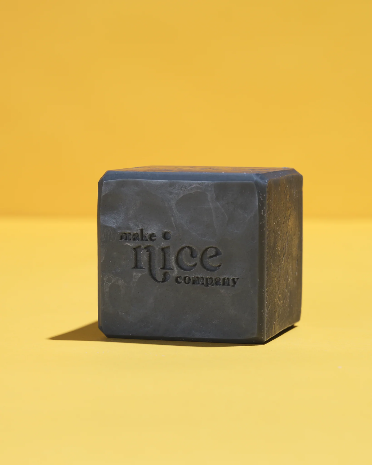 Charcoal Solid Dish Soap close-up — natural plastic-free charcoal dish soap