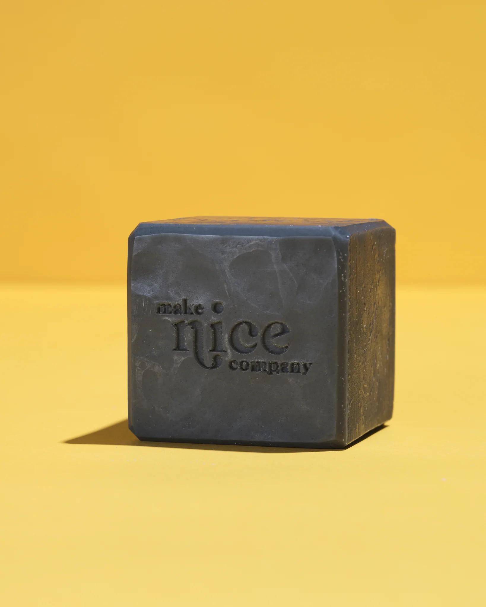 Charcoal Solid Dish Soap close-up — natural plastic-free charcoal dish soap