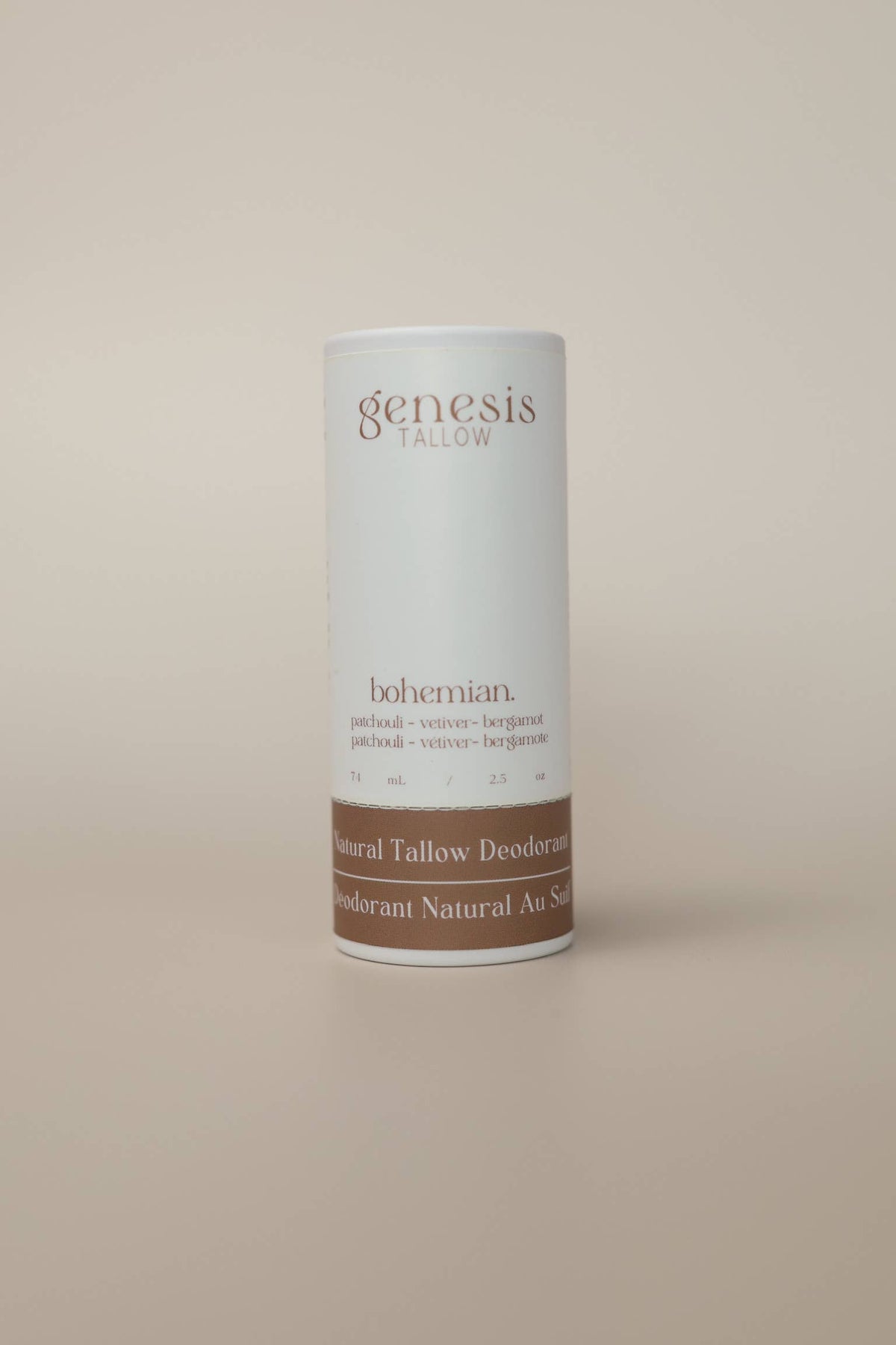 Genesis Tallow Deodorant Bohemian — natural aluminum-free tallow deodorant Canada