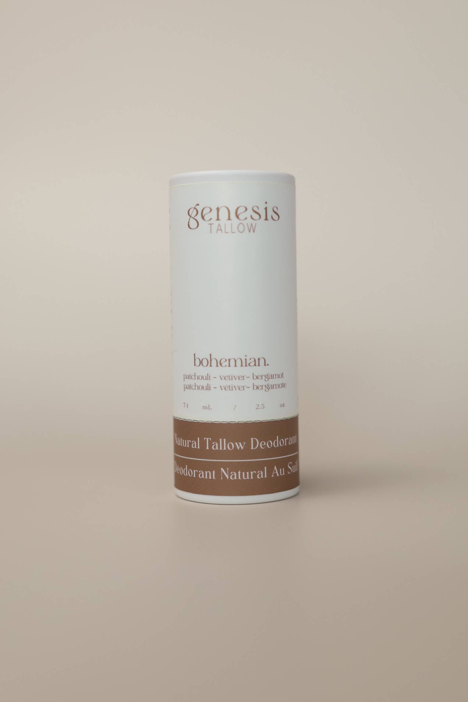 Genesis Tallow Deodorant Bohemian — natural aluminum-free tallow deodorant Canada