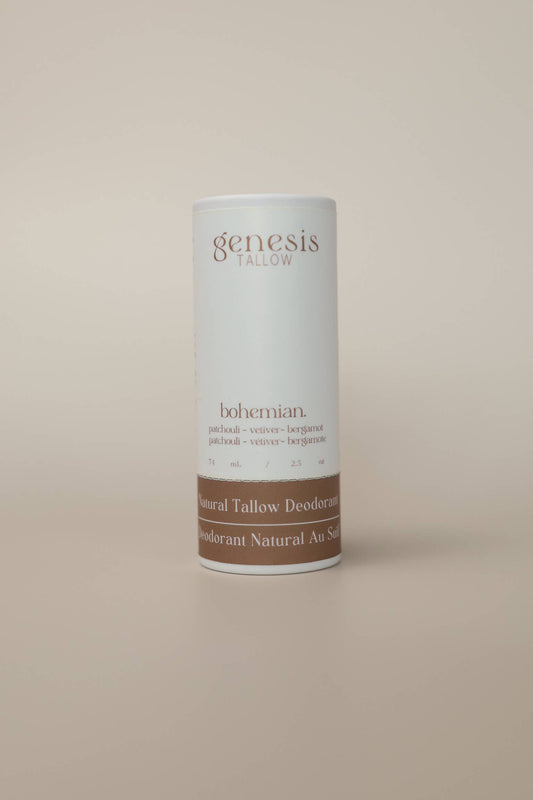 Genesis Tallow Deodorant Bohemian — natural aluminum-free tallow deodorant Canada