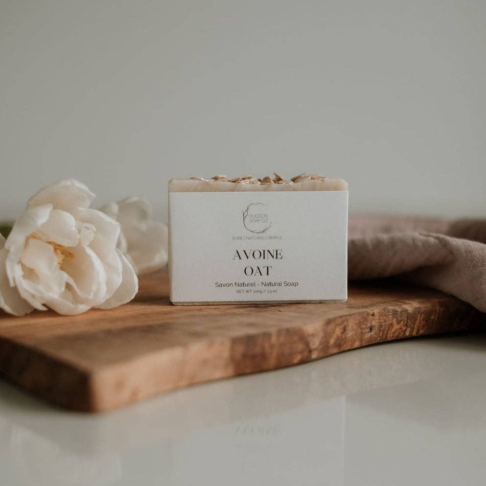 Hudson Soap Co Oat natural soap bar — handmade gentle oat soap Canada