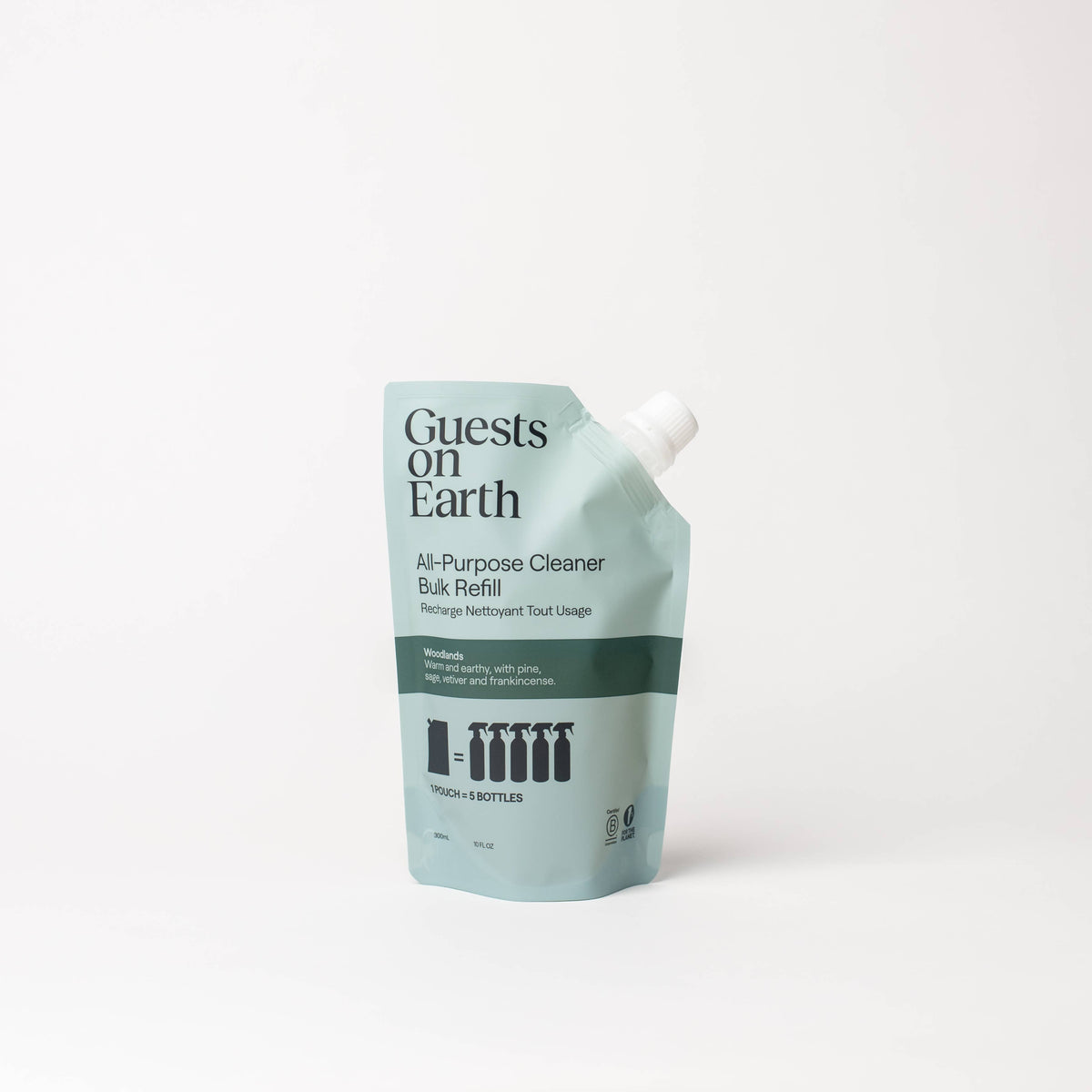 Guests on Earth Woodlands All-Purpose Cleaner Bulk Refill — natural eco-friendly cleaner refill Canada