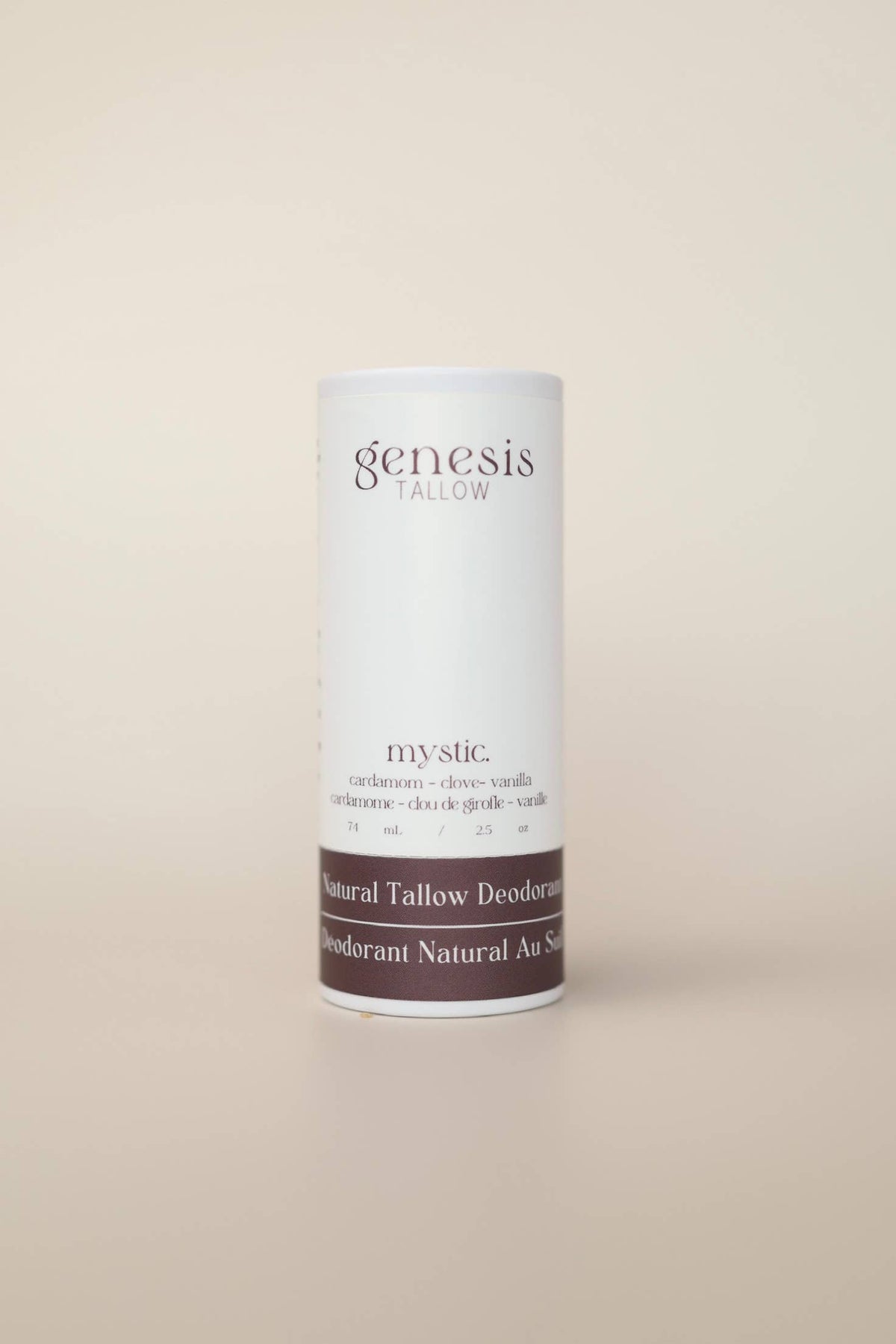 Genesis Tallow Deodorant Mystic — natural aluminum-free tallow deodorant Canada