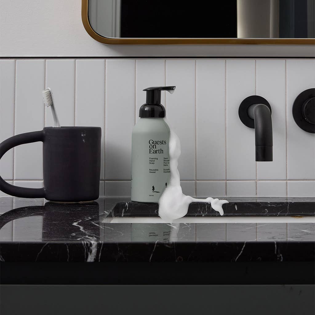 Woodlands Foaming Hand Soap lifestyle — natural eco-friendly hand soap Canada