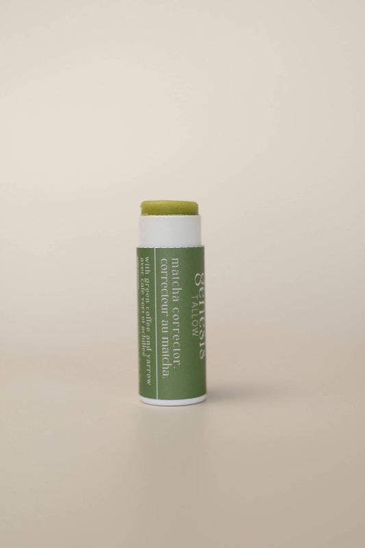 Genesis Tallow Matcha Corrector Stick — natural under eye dark circle treatment Canada
