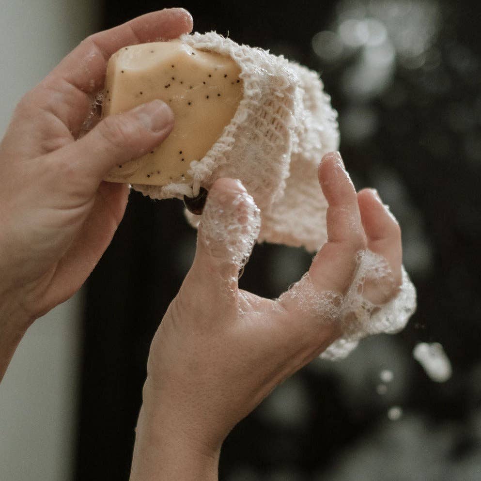 Lemon Poppy soap bar packaging — eco-friendly natural soap