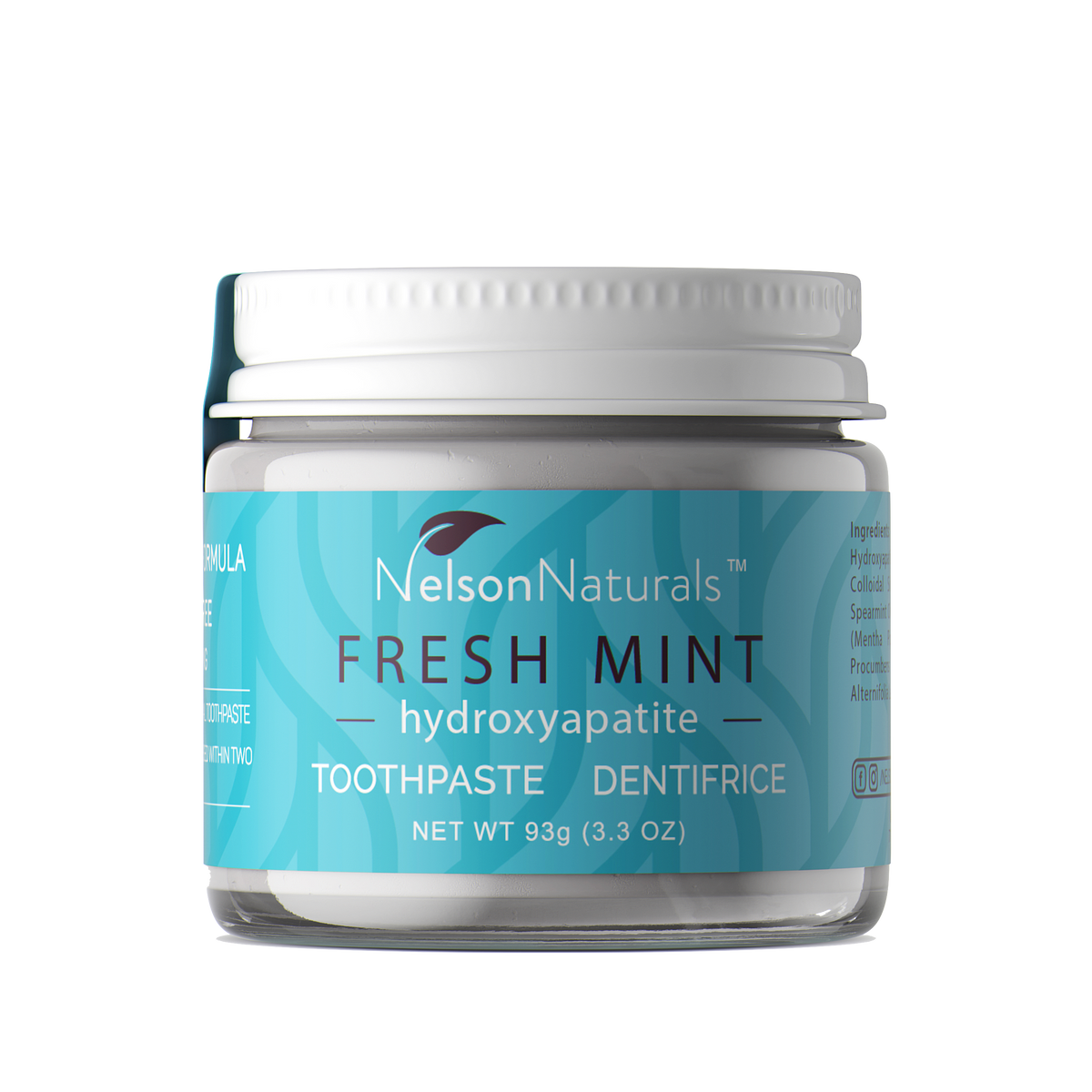 Nelson Naturals Fresh Mint toothpaste with hydroxyapatite — natural zero waste toothpaste Canada