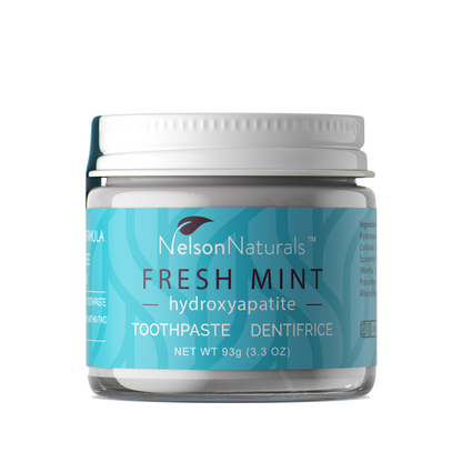 Nelson Naturals Fresh Mint toothpaste with hydroxyapatite — natural zero waste toothpaste Canada
