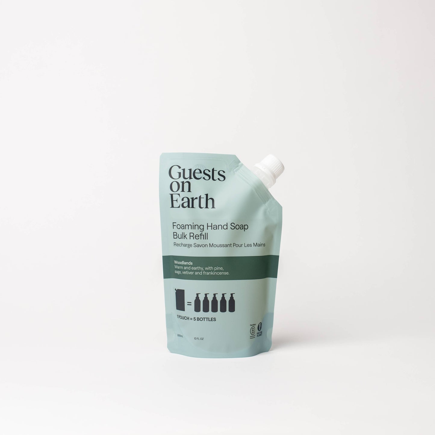 Guests on Earth Woodlands Foaming Hand Soap Bulk Refill — natural eco-friendly hand soap refill Canada