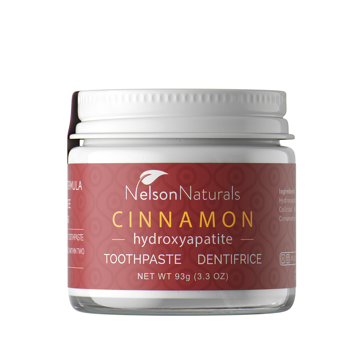 Nelson Naturals Cinnamon toothpaste with hydroxyapatite — natural zero waste toothpaste Canada
