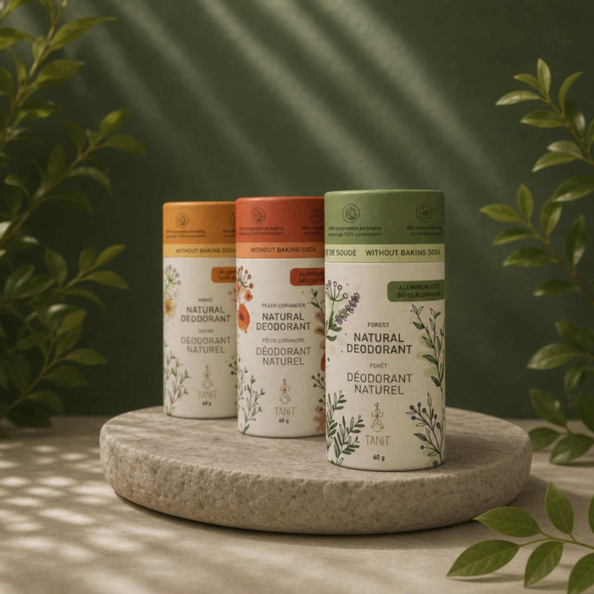 Natural Solid Deodorant - Peach Coriander